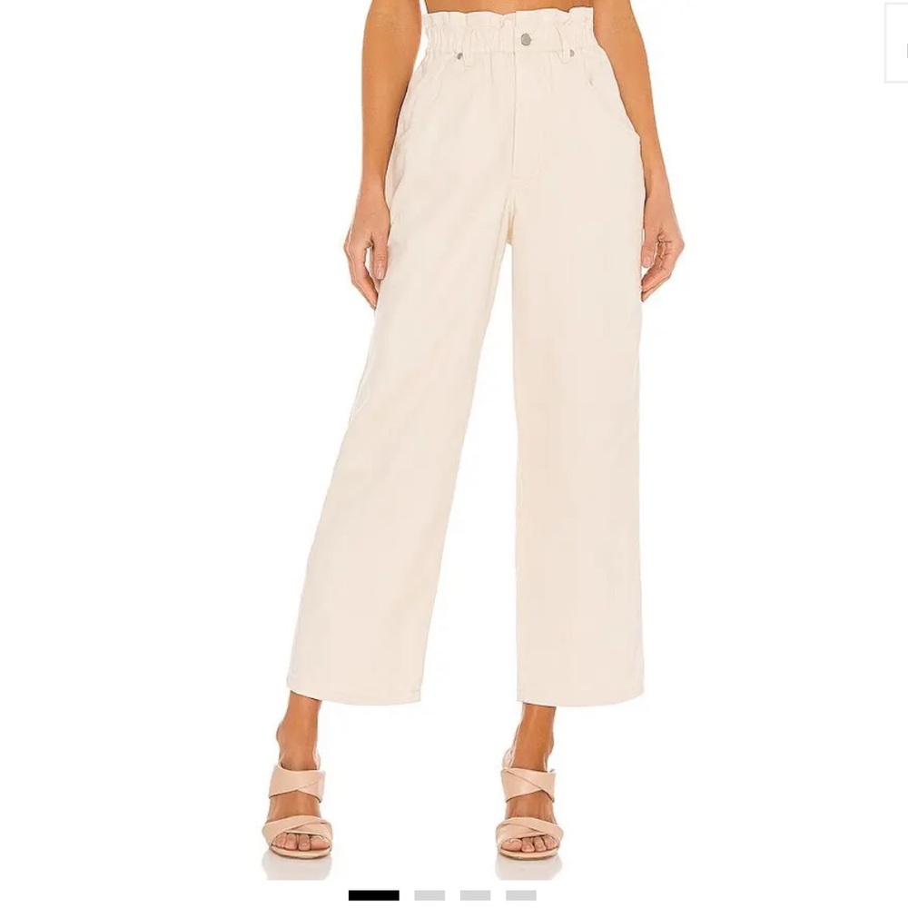 L'Academie Off-White crop pants